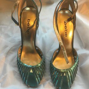Stunning Bebe women's sequenced shoes